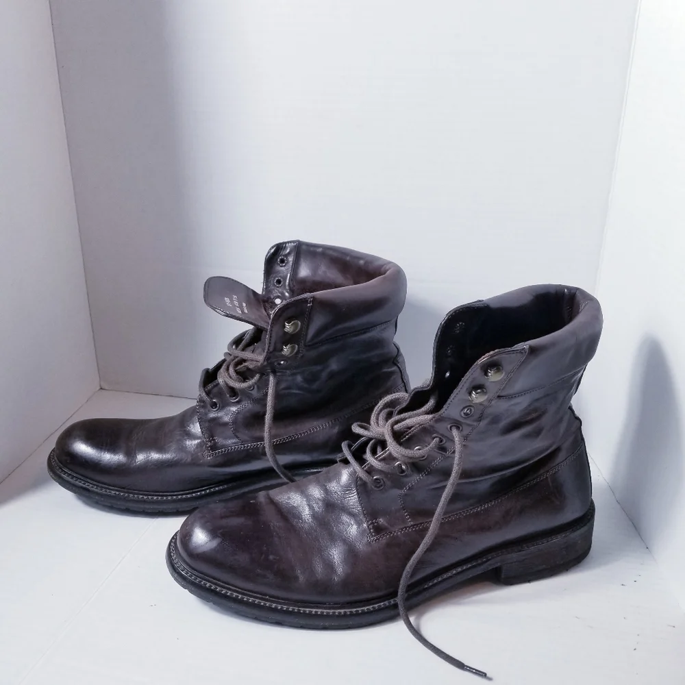 J&M 1850 MEN'S ITALY SHEARLING BOOTS SIZE 9.5